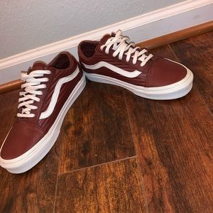 Burgandy Old Skool Vans